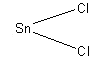 chlorek cyny(II) - wzór strukturalny