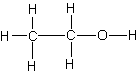 etanol - wzór strukturalny