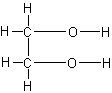 glikol etylenowy - wzór strukturalny