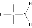 metyloamina - wzór strukturalny