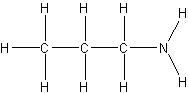 propyloamina - wzór strukturalny
