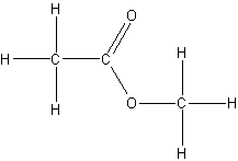 Octan etylu - wzór strukturalny
